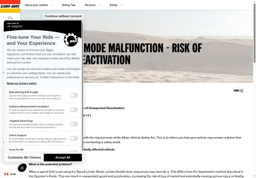 https://can-am.brp.com/off-road/ca/en/owners/safety/safety-recalls/speed-limiter-mode-malfunction.html