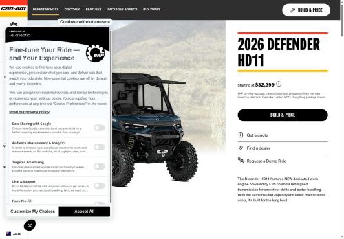 https://can-am.brp.com/off-road/au/en/models/ssv/utility-rec/defender-hd11.html