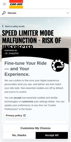 https://can-am.brp.com/off-road/nz/en/owners/safety/safety-recalls/speed-limiter-mode-malfunction.html