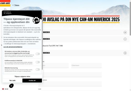 https://can-am.brp.com/off-road/no/no/kampanjer/maverick-2025-avslag.html