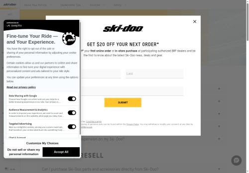https://ski-doo.brp.com/us/en/owners/services/faq.html