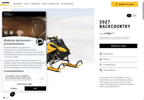 https://ski-doo.brp.com/fi/fi/mallit/moottorikelkat/crossover/backcountry.html