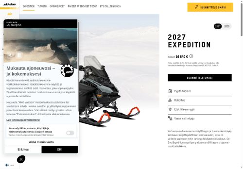 https://ski-doo.brp.com/fi/fi/mallit/moottorikelkat/crossover/expedition.html