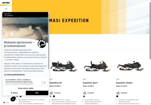 https://ski-doo.brp.com/fi/fi/osto-oppaat/suunnittele-omasi/crossover/expedition.html