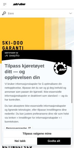 https://ski-doo.brp.com/no/no/eiere/tjenester/garanti.html