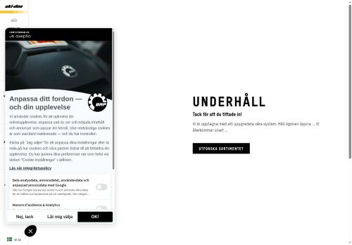 https://ski-doo.brp.com/se/sv/fel/underhall.html
